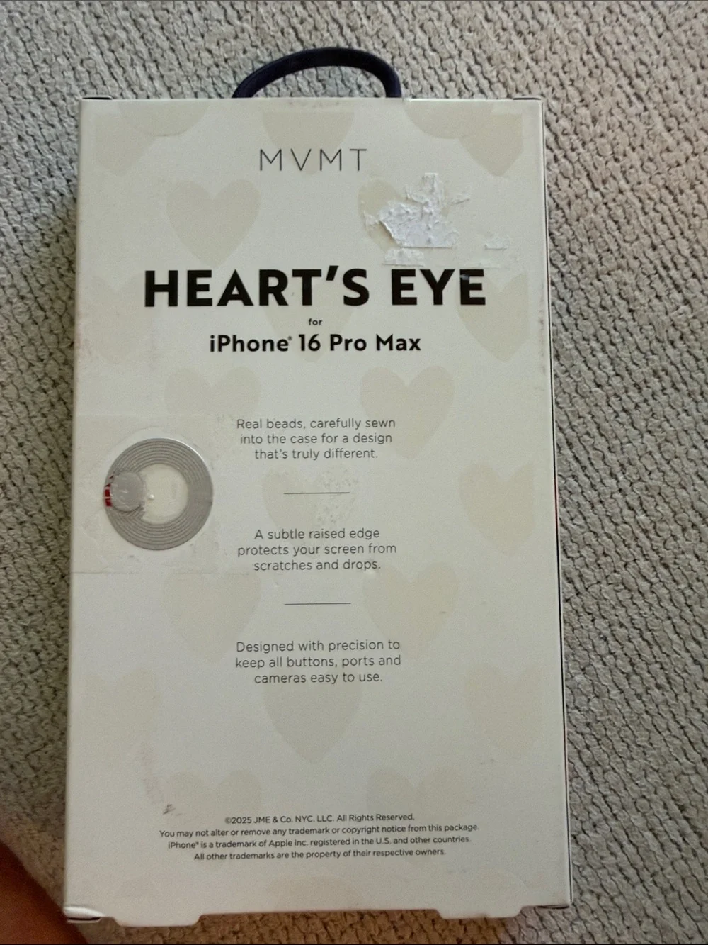 MVMT Navy and Red Heart's Eye iPhone Case iPhone 16 Pro Max